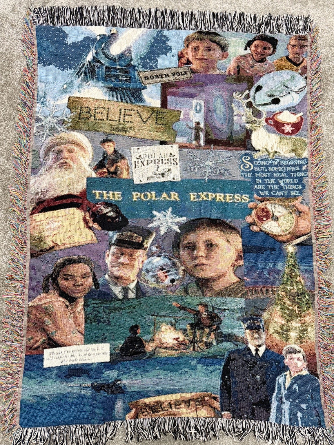 ✨ Polar Express Handmade Woven Blanket ✨